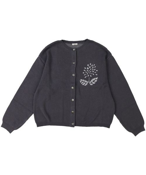 haupia（ハウピア）の「Dahlia'Swan Lake'【ニットカーディガン】（カーディガン/ボレロ・レディース・チャコールグレー/クリーム/ブラック/サックスブルー・MEDIUM）」の19枚目の写真