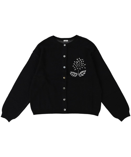 haupia（ハウピア）の「Dahlia'Swan Lake'【ニットカーディガン】（カーディガン/ボレロ・レディース・チャコールグレー/クリーム/ブラック/サックスブルー・MEDIUM）」の20枚目の写真