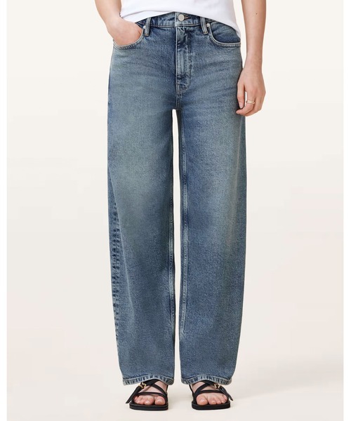 ALLSAINTS（オールセインツ）の「SADIE BARREL LEG DENIM JEANS | SADIE バレル レッグ デニム ジーンズ（デニムパンツ・レディース・インディゴブルー・24/25/26/27）」の2枚目の写真