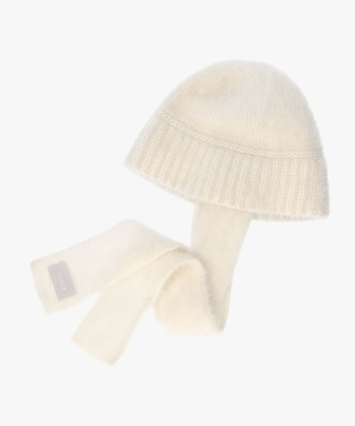 OVERRIDE(オーバーライド)の「OVERRIDE ANG SCARF CLOCHE HAT / オーバーライド(ハット・レディース・グレー/ブラック/ホワイト・57~59cm)」の6枚目の写真
