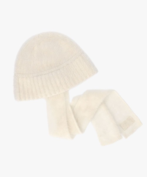 OVERRIDE(オーバーライド)の「OVERRIDE ANG SCARF CLOCHE HAT / オーバーライド(ハット・レディース・グレー/ブラック/ホワイト・57~59cm)」の7枚目の写真