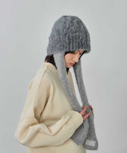 OVERRIDE(オーバーライド)の「OVERRIDE ANG SCARF CLOCHE HAT / オーバーライド(ハット・レディース・グレー/ブラック/ホワイト・57~59cm)」の15枚目の写真