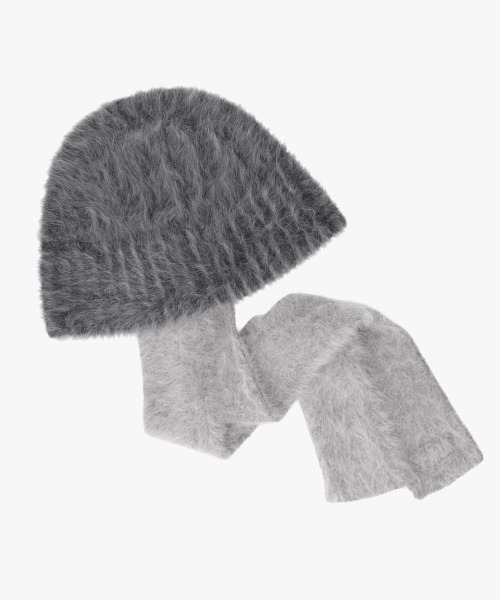 OVERRIDE(オーバーライド)の「OVERRIDE ANG SCARF CLOCHE HAT / オーバーライド(ハット・レディース・グレー/ブラック/ホワイト・57~59cm)」の21枚目の写真