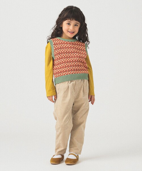 B:MING by BEAMS（ビーミングバイビームス）の「らくらく コーデュロイパンツ（100～140cm）（その他パンツ・キッズ・ネイビー/ホワイト系その他5/ブラウン・140/130/120/110/100）」の22枚目の写真