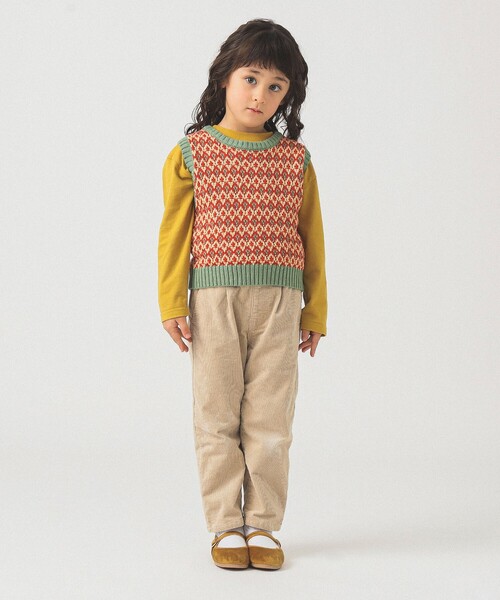 B:MING by BEAMS（ビーミングバイビームス）の「らくらく コーデュロイパンツ（100～140cm）（その他パンツ・キッズ・ネイビー/ホワイト系その他5/ブラウン・140/130/120/110/100）」の8枚目の写真