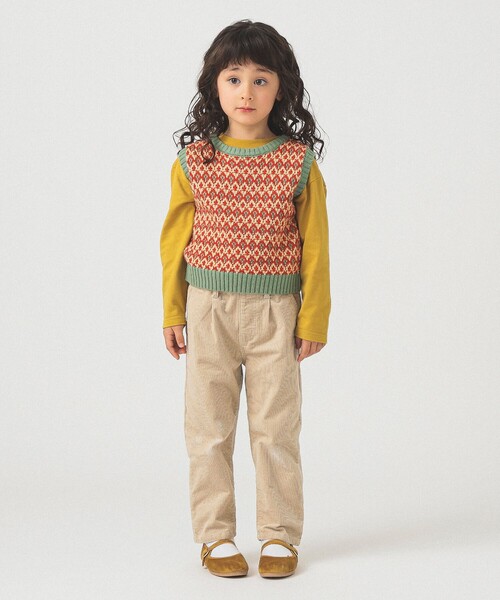 B:MING by BEAMS（ビーミングバイビームス）の「らくらく コーデュロイパンツ（100～140cm）（その他パンツ・キッズ・ネイビー/ホワイト系その他5/ブラウン・140/130/120/110/100）」の6枚目の写真