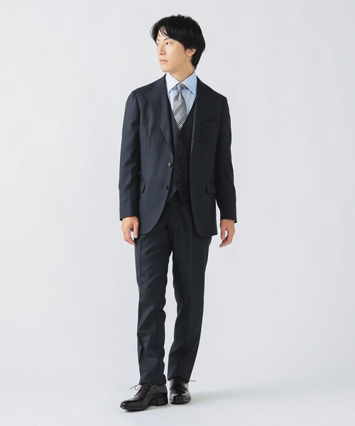 BEAMS HEART(ビームスハート)の「シャークスキン 3ボタン 3ピーススーツ(セットアイテム)(スーツセット・メンズ・ネイビー・X-LARGE/LARGE/MEDIUM/SMALL)」の11枚目の写真