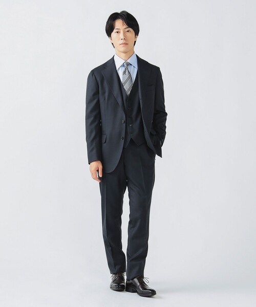 BEAMS HEART(ビームスハート)の「シャークスキン 3ボタン 3ピーススーツ(セットアイテム)(スーツセット・メンズ・ネイビー・X-LARGE/LARGE/MEDIUM/SMALL)」の12枚目の写真