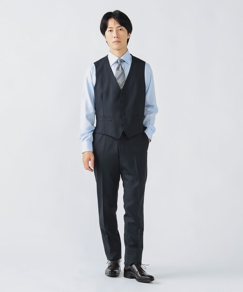 BEAMS HEART(ビームスハート)の「シャークスキン 3ボタン 3ピーススーツ(セットアイテム)(スーツセット・メンズ・ネイビー・X-LARGE/LARGE/MEDIUM/SMALL)」の13枚目の写真