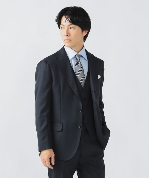 BEAMS HEART(ビームスハート)の「シャークスキン 3ボタン 3ピーススーツ(セットアイテム)(スーツセット・メンズ・ネイビー・X-LARGE/LARGE/MEDIUM/SMALL)」の15枚目の写真