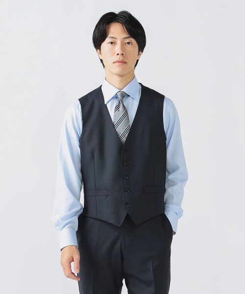 BEAMS HEART(ビームスハート)の「シャークスキン 3ボタン 3ピーススーツ(セットアイテム)(スーツセット・メンズ・ネイビー・X-LARGE/LARGE/MEDIUM/SMALL)」の16枚目の写真