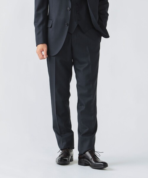 セール】シャークスキン 3ボタン 3ピーススーツ（セットアイテム