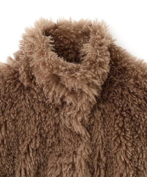 FREE'S MART（フリーズマート）の「◆ファースタンドブルゾン（ブルゾン・レディース・ベージュ/ブラウン・SMALL/MEDIUM）」の6枚目の写真