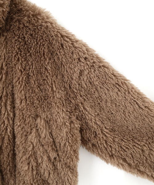 FREE'S MART（フリーズマート）の「◆ファースタンドブルゾン（ブルゾン・レディース・ベージュ/ブラウン・SMALL/MEDIUM）」の7枚目の写真