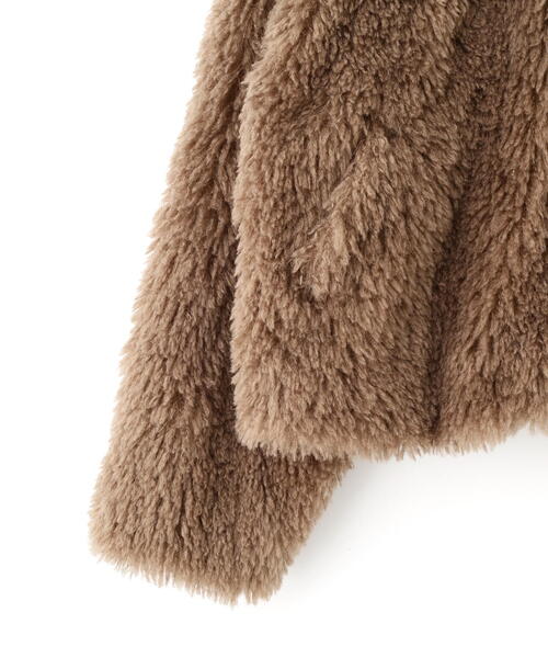 FREE'S MART（フリーズマート）の「◆ファースタンドブルゾン（ブルゾン・レディース・ベージュ/ブラウン・SMALL/MEDIUM）」の8枚目の写真