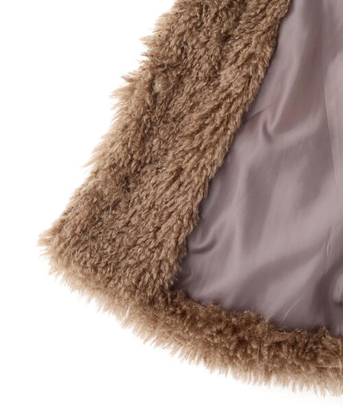 FREE'S MART（フリーズマート）の「◆ファースタンドブルゾン（ブルゾン・レディース・ベージュ/ブラウン・SMALL/MEDIUM）」の9枚目の写真