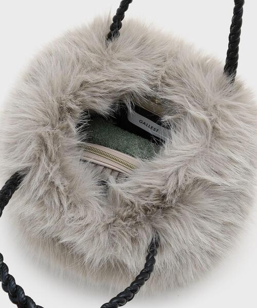 GALLEST（ギャレスト）の「フェイクファーバッグ（ハンドバッグ・レディース・グレー/ネイビー・00）」の11枚目の写真