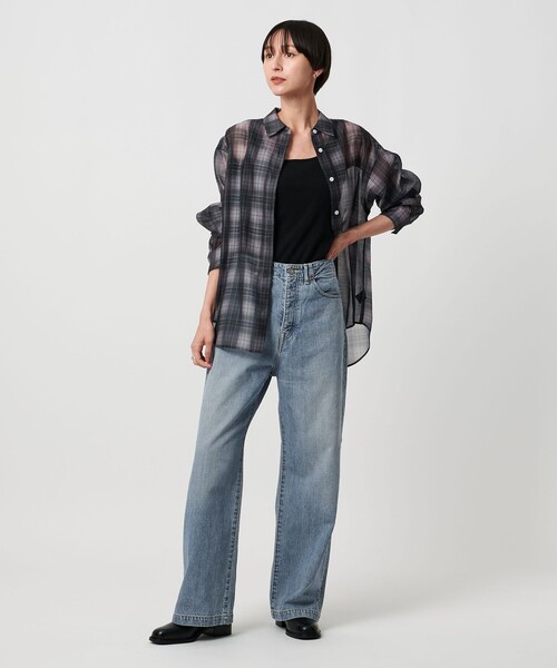 FILL THE BILL（フィルザビル）の「【別注】＜FILL THE BILL＞ LOOSE デニムパンツ（デニムパンツ・レディース・ライトブルー・27/28/26）」の4枚目の写真