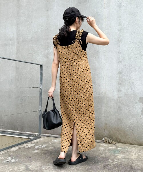 fredy emue(フレディエミュ)の「ドット3WAYワンピース(ワンピース・レディース・ベージュ系その他/ブラック系その他・38)」の5枚目の写真