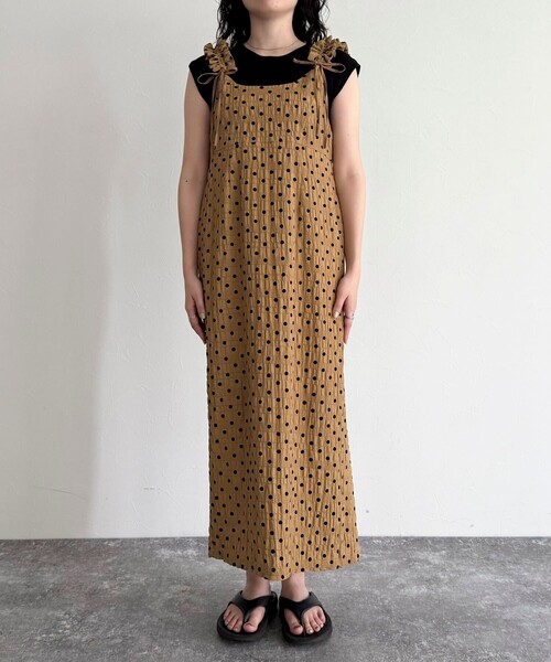 fredy emue(フレディエミュ)の「ドット3WAYワンピース(ワンピース・レディース・ベージュ系その他/ブラック系その他・38)」の20枚目の写真