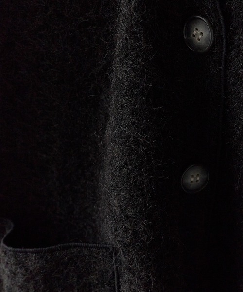 ALL RUNS（オールランズ）の「肩落ちシルエットウールカーディガン（カーディガン/ボレロ・メンズ・グレー/ブラック・FREE）」の18枚目の写真