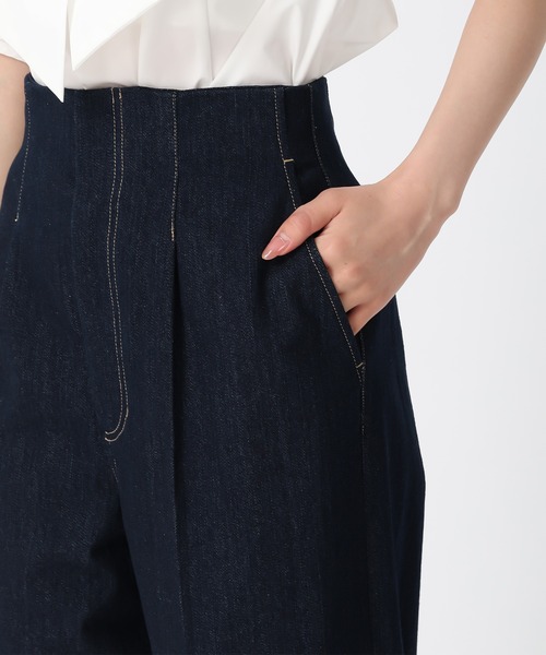 31 Sons de mode（トランテアン　ソン　ドゥ　モード）の「2025秋冬新作 バックレースアップワイドデニムパンツ（デニムパンツ・レディース・ブルー/インディゴブルー・M/S）」の17枚目の写真
