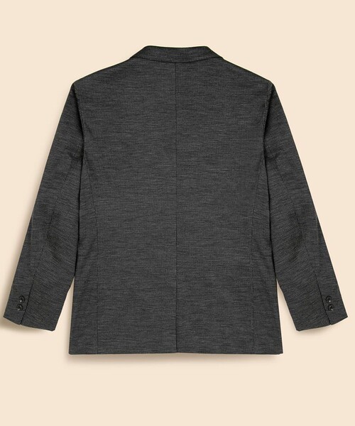 BROOKS BROTHERS（ブルックスブラザーズ）の「ウール　ニット　ハウンドトゥース　段返り３釦サックジャケット　Slim（テーラードジャケット・メンズ・ネイビー/グレー・LARGE/MEDIUM/SMALL/X-LARGE）」の3枚目の写真