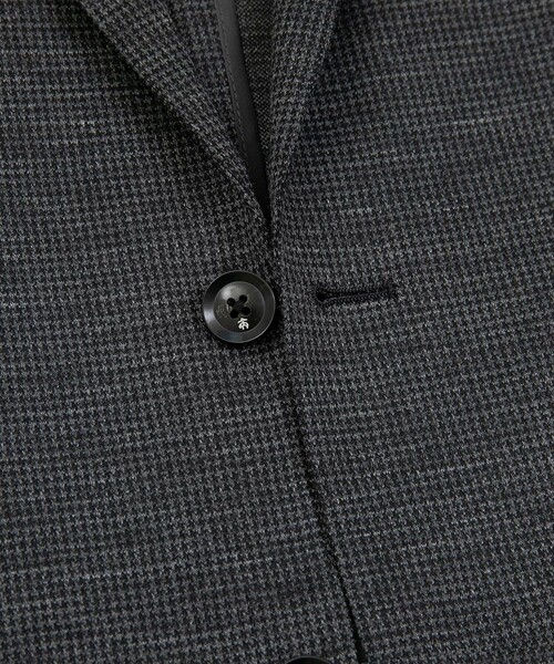 BROOKS BROTHERS（ブルックスブラザーズ）の「ウール　ニット　ハウンドトゥース　段返り３釦サックジャケット　Slim（テーラードジャケット・メンズ・ネイビー/グレー・LARGE/MEDIUM/SMALL/X-LARGE）」の5枚目の写真