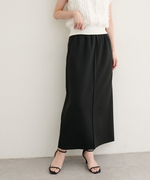 natural couture(ナチュラルクチュール)の「【ako】セルフカットタイトスカート(スカート・レディース・チャコールグレー/ブラック/グリーン・FREE)」の16枚目の写真
