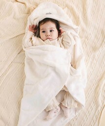 SLAP SLIP BABY | 【お揃い】アニマルクマウサギネコ恐竜ポコポコボアフード付きおくるみベビー(おくるみ)