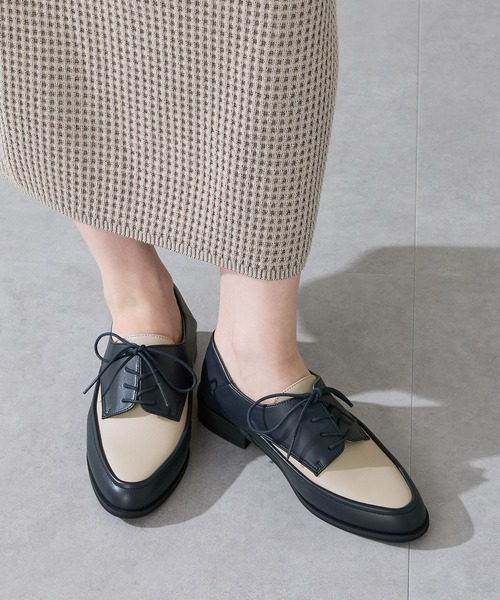 セール】2025秋冬新作切替レースアップシューズ/52307（ドレスシューズ