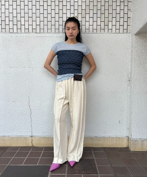 FUULLY STUDIO(フーリィーステューディオ)の「スウェットシームイージーパンツ(スウェットパンツ・レディース・アイボリー/ブラック/グレー・FREE)」の8枚目の写真