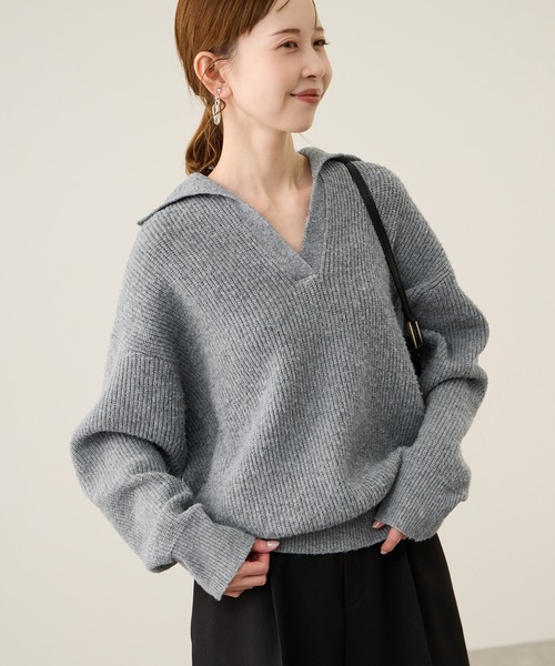 ★新品★ロロピアーナ　長袖ジッパー付ニット　42 ☆新品☆ロロピアーナ 長袖ジッパー付ニット 42 【公式通販】