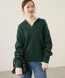 ROPE' PICNIC（ロペピクニック）の「スキッパーポロニットプルオーバー/イージーケア（ニット/セーター）」