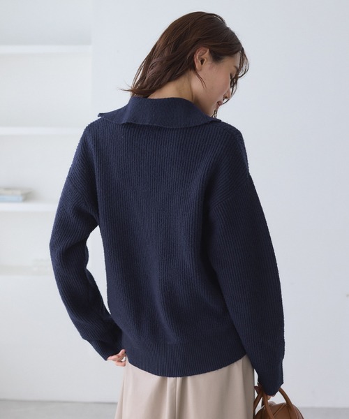 ★新品★ロロピアーナ　長袖ジッパー付ニット　42 ☆新品☆ロロピアーナ 長袖ジッパー付ニット 42 【公式通販】