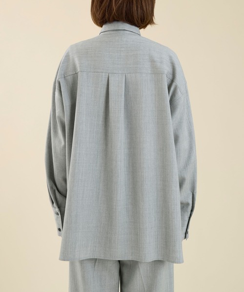 marmors（マルモア）の「【marmors】arrangement shirt〈セットアップ対応〉（シャツ/ブラウス・レディース・ベージュ/ライトグレー/グレー・36）」の17枚目の写真