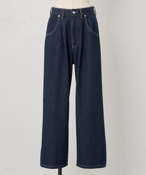 BEARDSLEY（ビアズリー）の「《FRIPIER》バギータックデニム（デニムパンツ・レディース・インディゴブルー・2/1/0）」の18枚目の写真