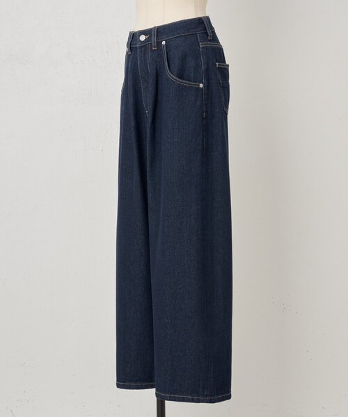 BEARDSLEY（ビアズリー）の「《FRIPIER》バギータックデニム（デニムパンツ・レディース・インディゴブルー・2/1/0）」の19枚目の写真