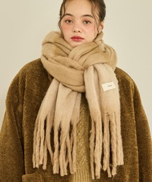 新品未使用】 ollun マフラー ブラウン 新品未使用】 ollun マフラー