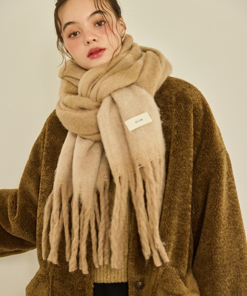 【新品未使用】ollun bicolor volume muffler volume mix color muffler/ボリュームミックスカラーマフラー