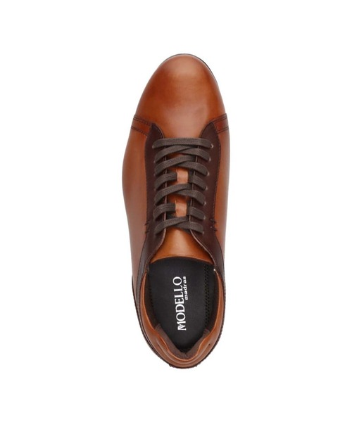 MODELLO（モデロ）の「【抗菌消臭機能】靴内環境を快適にし、さまざまなシーンに合わせやすい ドレスレザースニーカー DM6923（スニーカー・メンズ・ブラック/ブラウン系その他/ホワイト・25cm/25.5cm/26cm/26.5cm/27cm/24.5cm）」の20枚目の写真