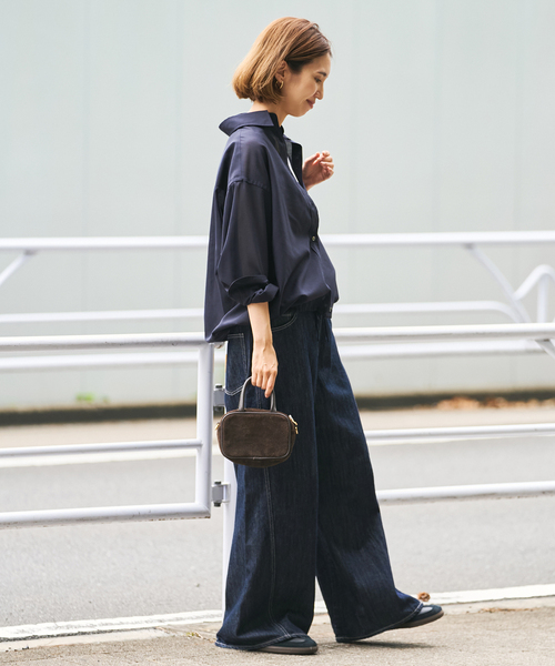 フレームワーク　シアートロドロストレギュラーシャツ　グレー　新品タグ付き シアートロドロストレギュラーシャツ（シャツ／ブラウス