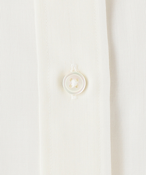 FRAMeWORK（フレームワーク）の「シアートロドロストレギュラーシャツ（シャツ/ブラウス・レディース・ネイビー/ホワイト/グレー・FREE）」の19枚目の写真