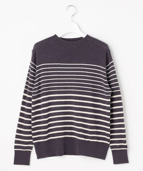 J.PRESS(ジェイプレス)の「SOFT TOUCH WOOL ボーダー ニット(ニット/セーター・レディース・ネイビー系1/ベージュ系1/グレー系1・T15/T13)」の13枚目の写真