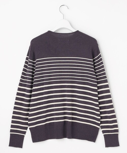 J.PRESS(ジェイプレス)の「SOFT TOUCH WOOL ボーダー ニット(ニット/セーター・レディース・ネイビー系1/ベージュ系1/グレー系1・T15/T13)」の14枚目の写真