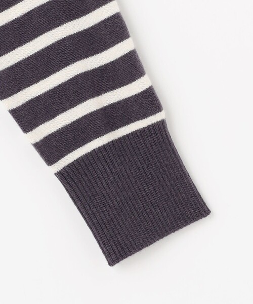 J.PRESS(ジェイプレス)の「SOFT TOUCH WOOL ボーダー ニット(ニット/セーター・レディース・ネイビー系1/ベージュ系1/グレー系1・T15/T13)」の16枚目の写真