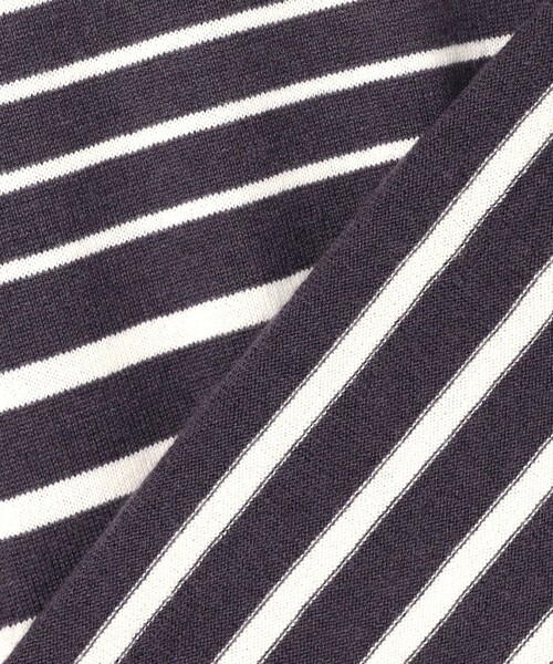 J.PRESS(ジェイプレス)の「SOFT TOUCH WOOL ボーダー ニット(ニット/セーター・レディース・ネイビー系1/ベージュ系1/グレー系1・T15/T13)」の20枚目の写真