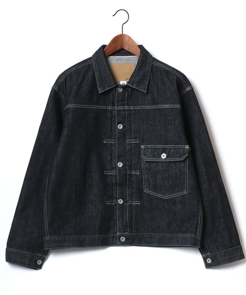 HOUSTON/ヒューストン Type1 Denim Jacket T-Back/オーバーサイズ デニムジャケット/Gジャン/レディース メンズ