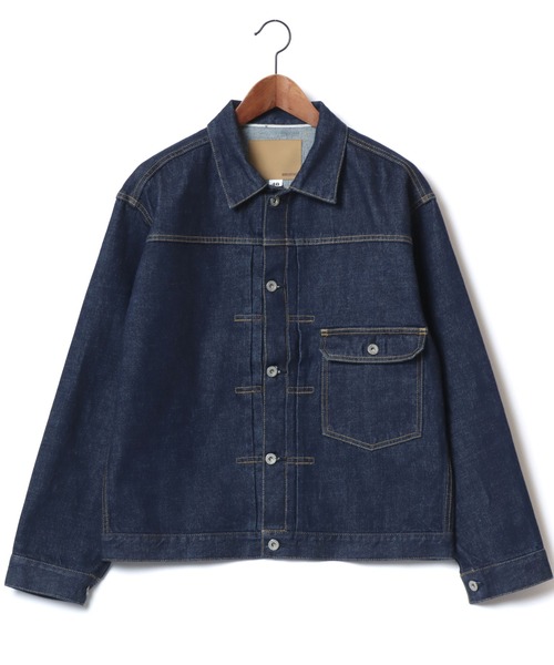 HOUSTON/ヒューストン Type1 Denim Jacket T-Back/オーバーサイズ デニムジャケット/Gジャン/レディース メンズ