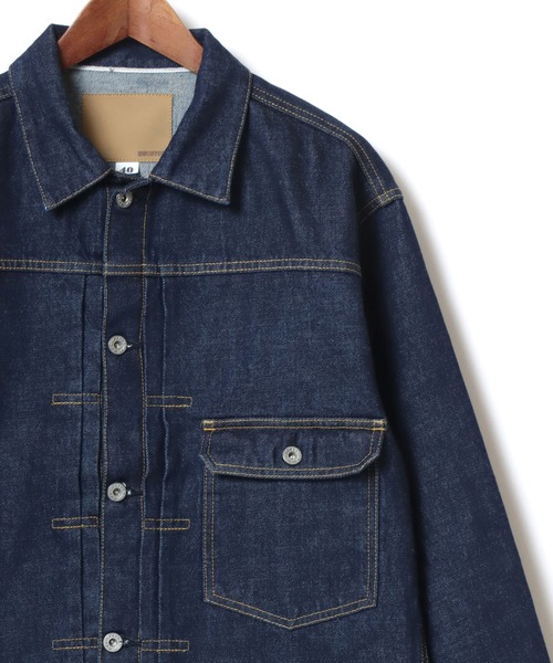 HOUSTON/ヒューストン Type1 Denim Jacket T-Back/オーバーサイズ デニムジャケット/Gジャン/レディース メンズ